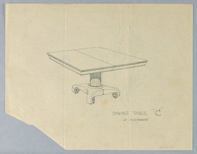 Maun Yemek Masası "C" Tasarımı by A.N. Davenport Co.