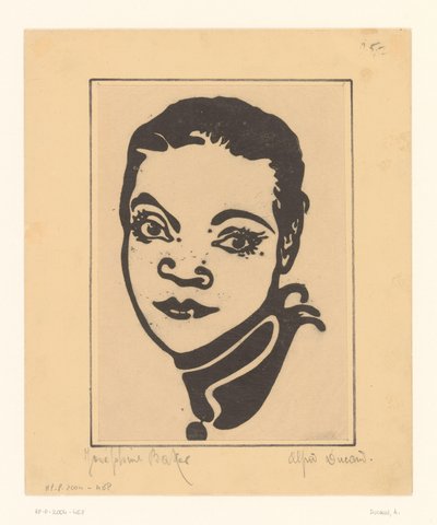 Josephine Baker'ın Portresi by A. Ducand