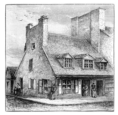 Eski Fransız evi, Quebec, Kanada, 1900 by A. Forsyth