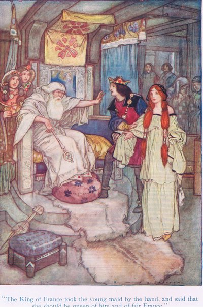 Fransa kralı genç hizmetçiyi elinden tuttu ve Shakespeare pub