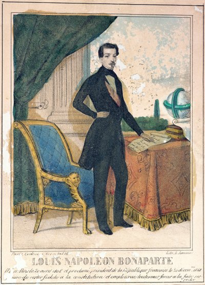 Louis-Napoleon Bonaparte (1808-73) gelecekteki Napolyon III, c.1849 by A. Jannin