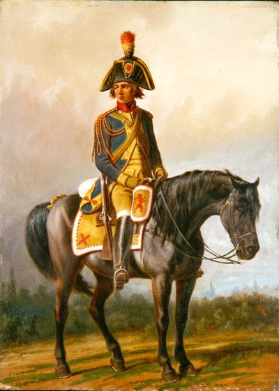 Birleşik Belçika Devletlerinde Bir Polis Memuru At Bindi by A. Jules Van Imschoot