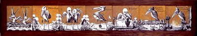 Karo panel, c.1876 (karışık ortam) by A. Masson