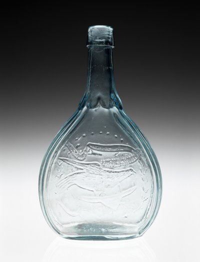 Figürlü Şişe, c. 1866-1874 (kurşunsuz cam) by A. R. (attr.to) Samuels