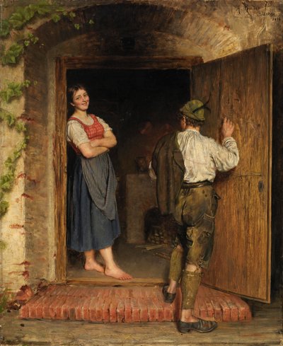 Kapı Üzerine Çizim, 1887. by A. Rinder