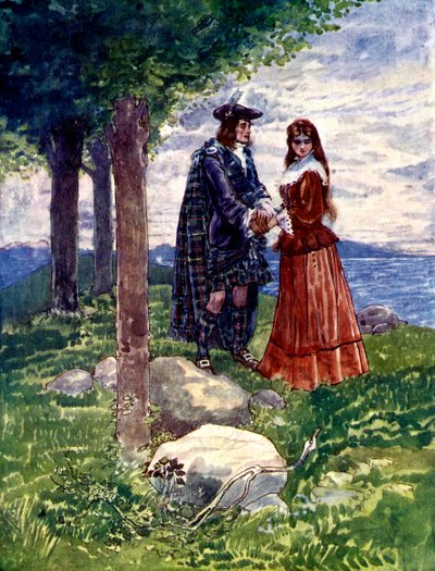 Birbirlerine hüzünlü bir veda ettiler, 1746, 1905. by A. S. Forrest