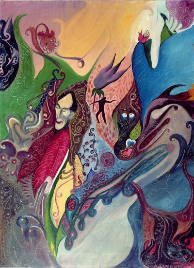 Fantezi (tuval üzerine yağlı boya) by A. Sandeman