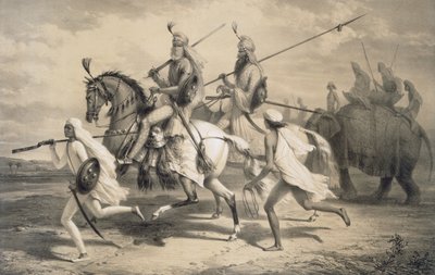 Sih Chieftans Avlanmaya Başlarken, 1858. by A. Soltykoff