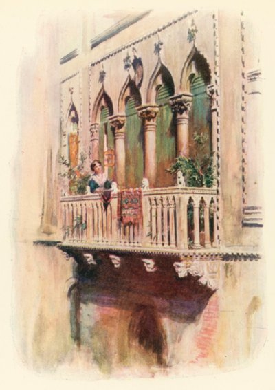 Balkon Palazzo Bragadin by A. Trevor Haddon