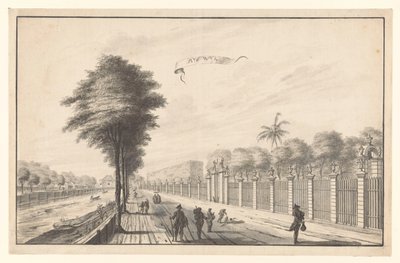Noordwijk Rijswijk'ten görülen De Post Rijswijk (nesnedeki başlık) by A. de Nelly (attributed to)