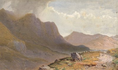 Capel Currg ve Llyn Ogwen arasındaki sahne, Nant Frangon