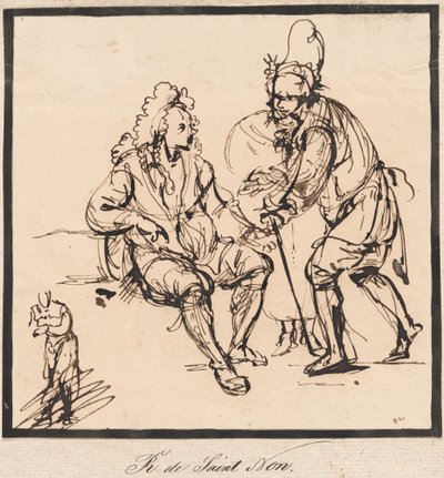 Bir Bahçıvan ve Bir Beyefendi by Abbé de Saint Non Jean Claude Richard