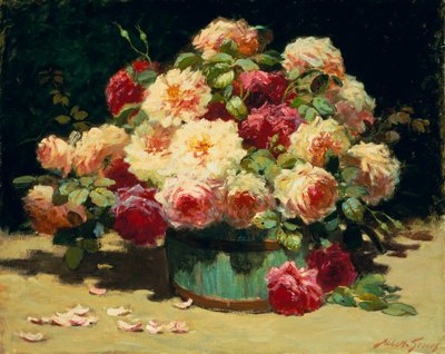 Bir Bol Gül (tuval üzerine yağlı boya) by Abbott Fuller Graves