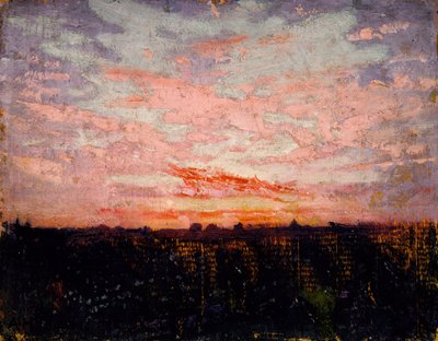 Gün Doğumu ya da Gün Batımı, Hayvanlar Aleminde Renk Gizleme kitabı için çalışma by Abbott Handerson Thayer