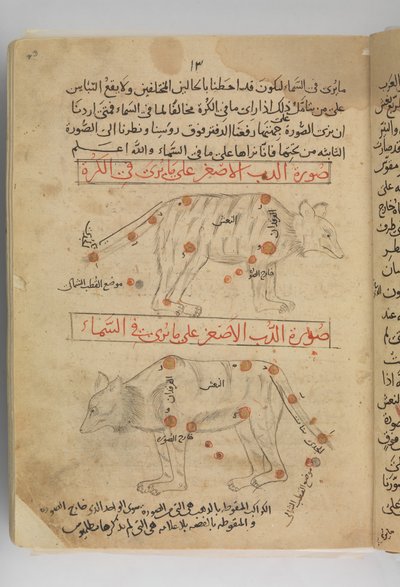 Kitab suwar al-kawakib al-thabita Sabit Yıldızların Görüntüleri Kitabı, İran, 15. yüzyılın sonlarında. by Abd al-Rahman al-Sufi