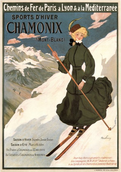 Chamonix Mont Blanc, 1905 by Abel Faivre