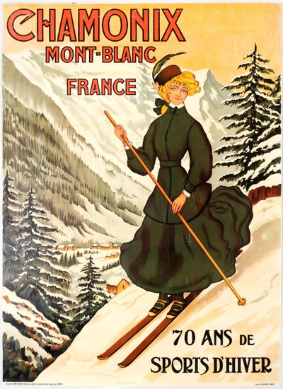 Chamonix Mont Blanc Kış Sporlarının 70 Yılı. by Abel Faivre