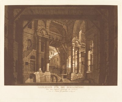 Schaubühne için hapishane by Abel Schlicht possibly after Giuseppe Galli Bibiena