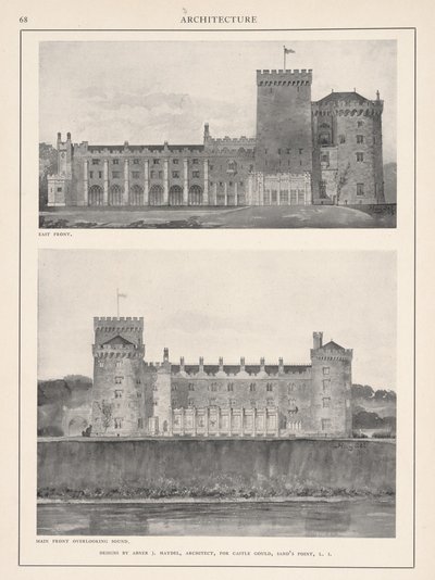 Castle Gould, Hempstead House, 1904  by Abner J. Haydel