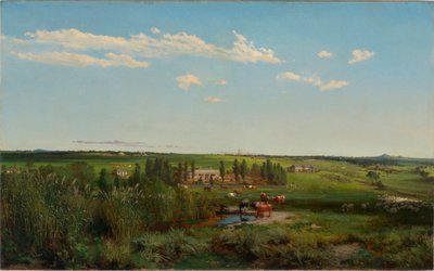 ""Le domaine de Mount Fyans en Australie"" (Fyans Dağı çiftliği) Peinture de Louis Buvelot (1814-1888) - 1869 - Tuval üzerine yağlıboya Dim 58,6x95,3 cm Avustralya Ulusal Galerisi, Canberra by Abraham Louis Buvelot
