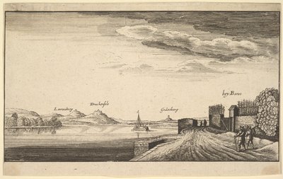 Bonn yakınlarındaki Ren Nehri, kopyalayın, 1625-77. by Abraham Aubri