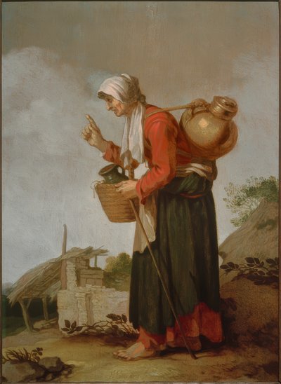 Köylü kadın by Abraham Bloemaert