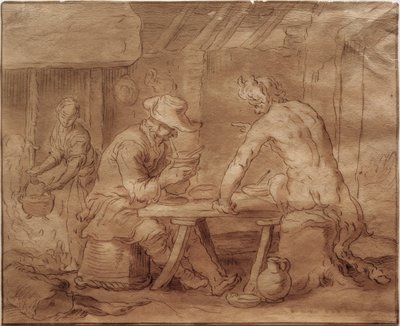 Çiftçinin evindeki satir by Abraham Bloemaert