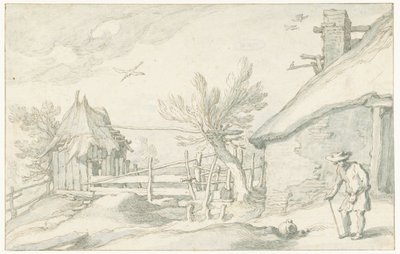Çiftlik ve ahır ile avlu by Abraham Bloemaert