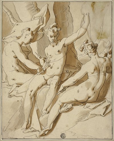 Üç Kader by Abraham Bloemaert