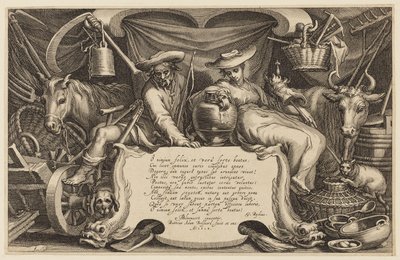 Başlık sayfası, "Çiftlik Evi ve Peyzaj Serisi" by Abraham Bloemaert