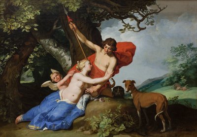 Venüs ve Adonis by Abraham Bloemaert