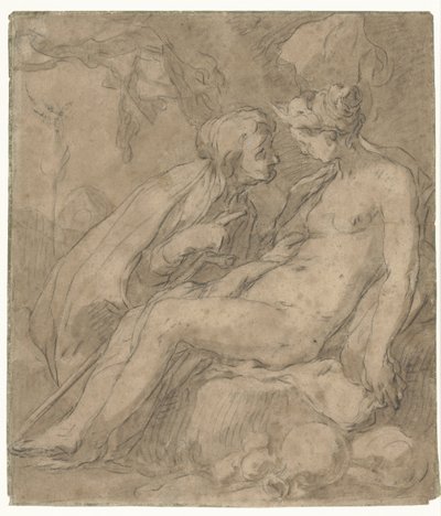 Vertumnus ve Pomona (?) by Abraham Bloemaert