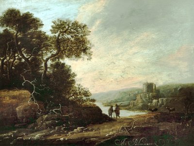 Kale Harabeleri ile Manzara by Abraham Blommaert