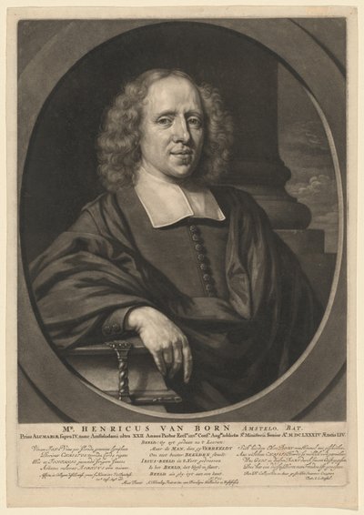Bay. Doğumlu Henricus by Abraham Blooteling, after Nicolaes Maes