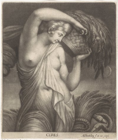 Bir mısır tarlasında Ceres Ceres (nesne üzerindeki başlık) by Abraham Bloteling