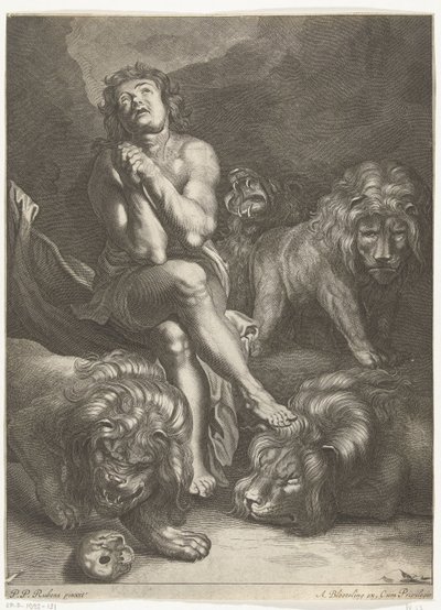 Daniel aslanın ininde by Abraham Bloteling