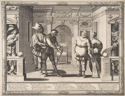 Hotel de Bourgogne, yak. 1633-34. by Abraham Bosse