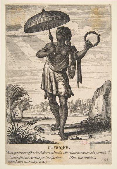 Afrika, 17. yüzyılın ortalarından sonuna kadar. by Abraham Bosse