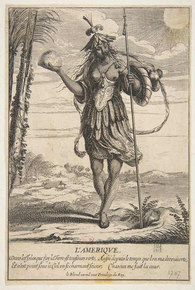 Amerika LAmeric. by Abraham Bosse