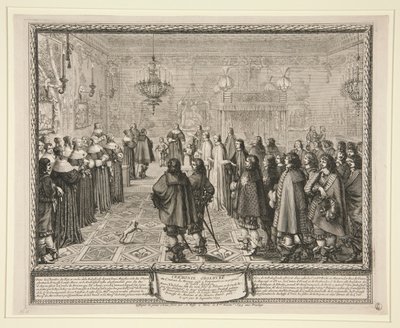 Evlilik Sözleşmesinde Görülen Tören by Abraham Bosse