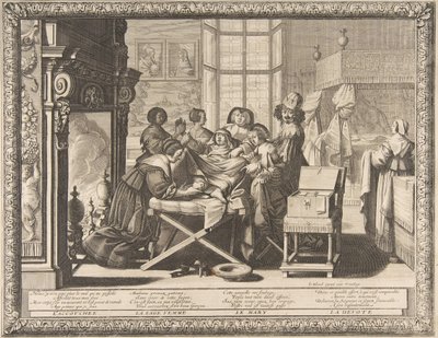 Doğum, 1633. by Abraham Bosse