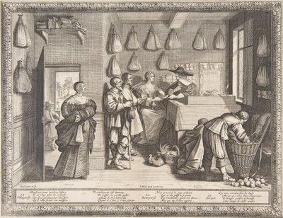 İstihdam Bürosu, ca. 1633. by Abraham Bosse