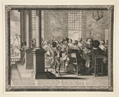 Müsrif Oğul Onuruna Ziyafet by Abraham Bosse