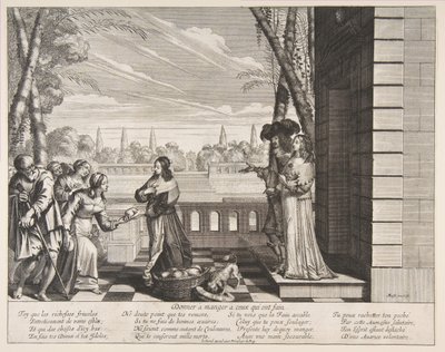 Açları Beslemek, 1635. by Abraham Bosse