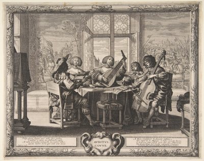 İşitme, ca. 1638. by Abraham Bosse