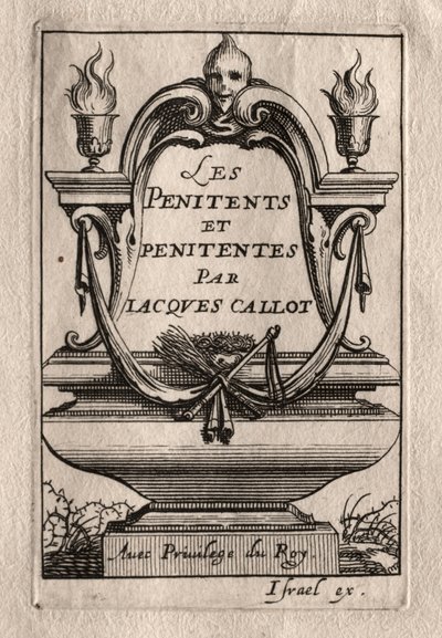 Tövbekarlar: Frontispiece. by Abraham Bosse
