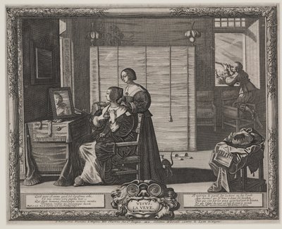 Görüş (La Veue), c.1635-38 (gravür ve gravür) by Abraham Bosse