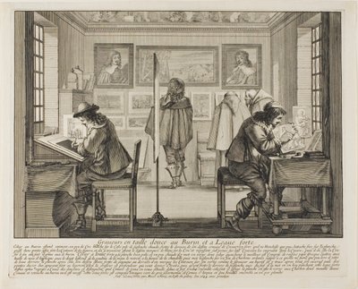 Gravürcü ve Etcher by Abraham Bosse