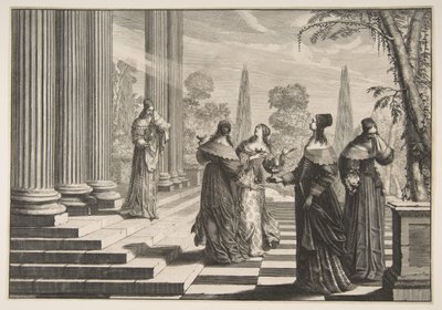 Aptal Bakireler Reddedildi, ca. 1635. by Abraham Bosse