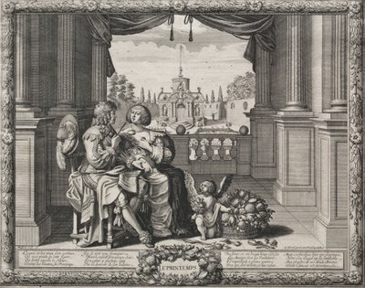 Dört Mevsim: İlkbahar, 1635. by Abraham Bosse